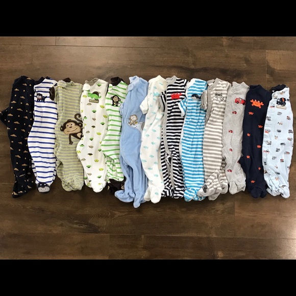 Carter's Other - Baby Pajama winter Lot 13 total Carter Gap 3 month